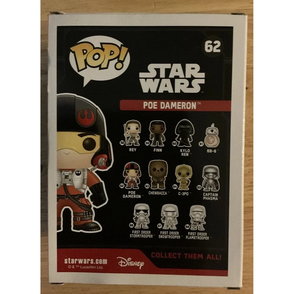 Funko‎ Pop! Vinyl: Star Wars - Poe Dameron #62 - Picture 5 of 11